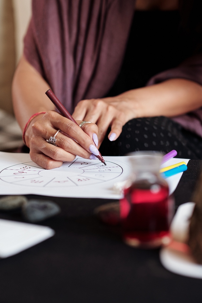 professional-astrologer-drawing-natal-card-2025-01-31-00-45-21-utc (1) woman drawing in art therapy